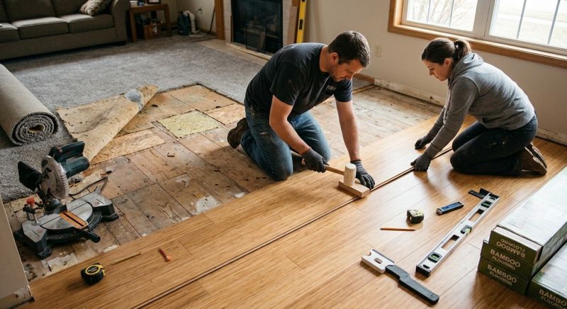 Bamboo Flooring Installation in Pompano Beach, FL