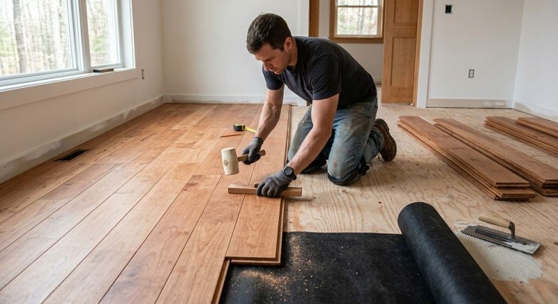 Cherry Floor Installation in Hollywood, FL