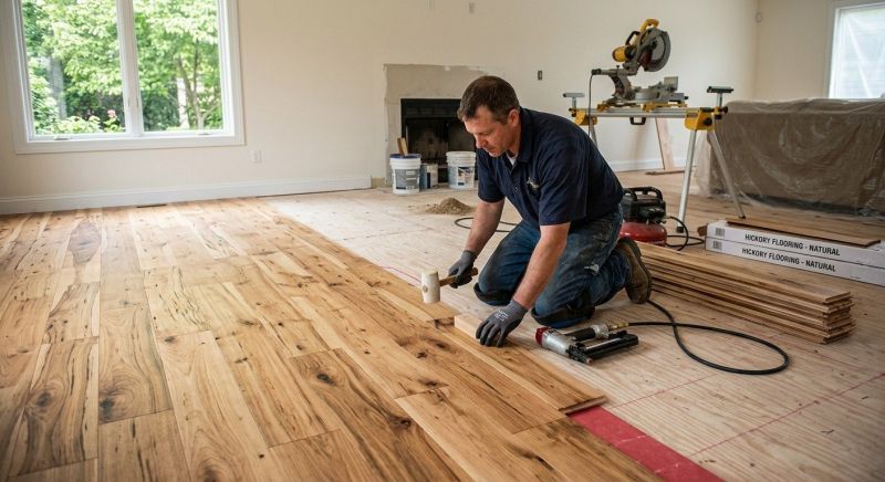 Hickory Floor Installation in Pompano Beach, FL