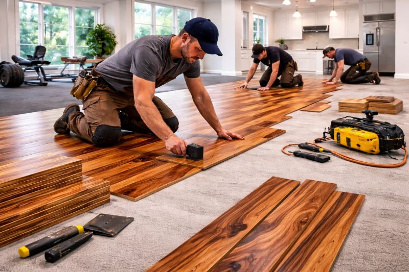 Teak Flooring Installation in Pompano Beach, FL