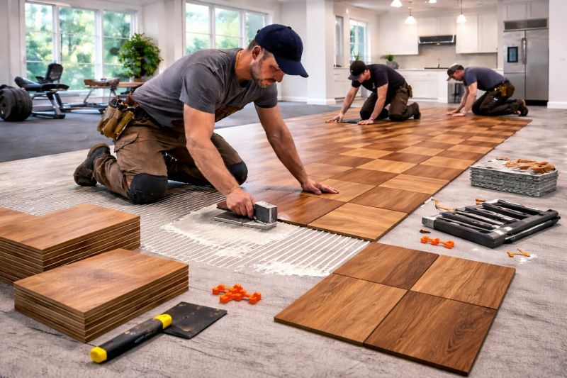Teak Flooring Installation in Pompano Beach, FL