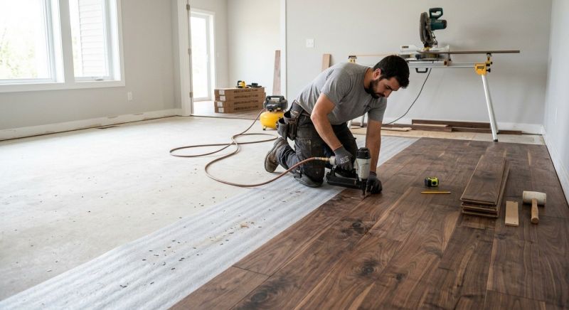 Walnut Flooring Installation in Pompano Beach, FL
