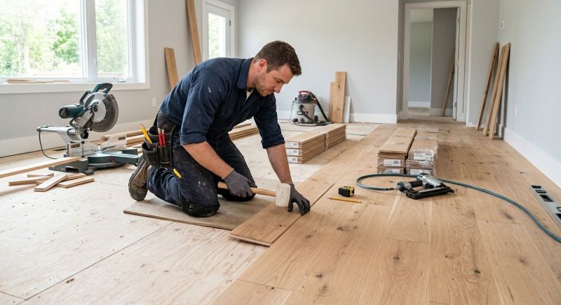 Wide Plank Floor Installation in Pompano Beach, FL