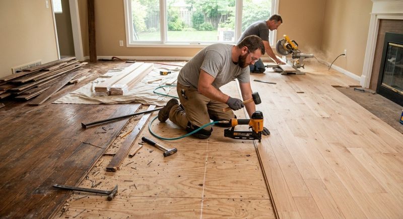 Wood Floor Replacement in Delray Beach, FL