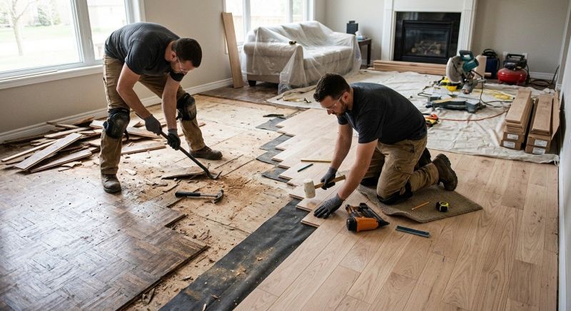 Wood Floor Replacement in Pompano Beach, FL